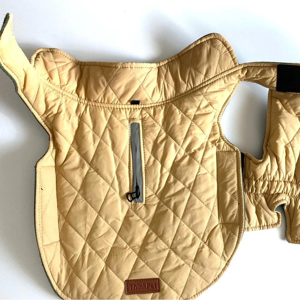 Think! Reversible Dog Winter Coat - Green